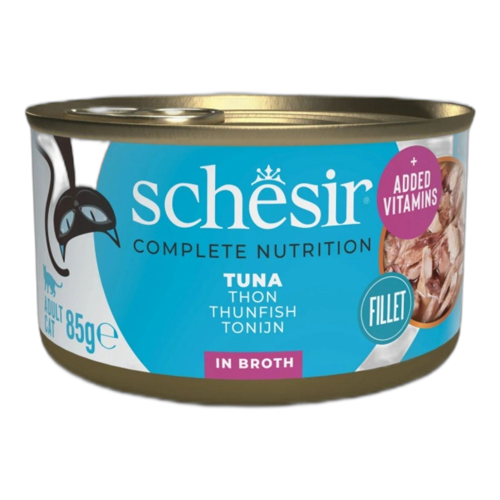 Schesir In Broth Sos İçinde Yetişkin Konserve Kedi Konserve Maması, 85 g