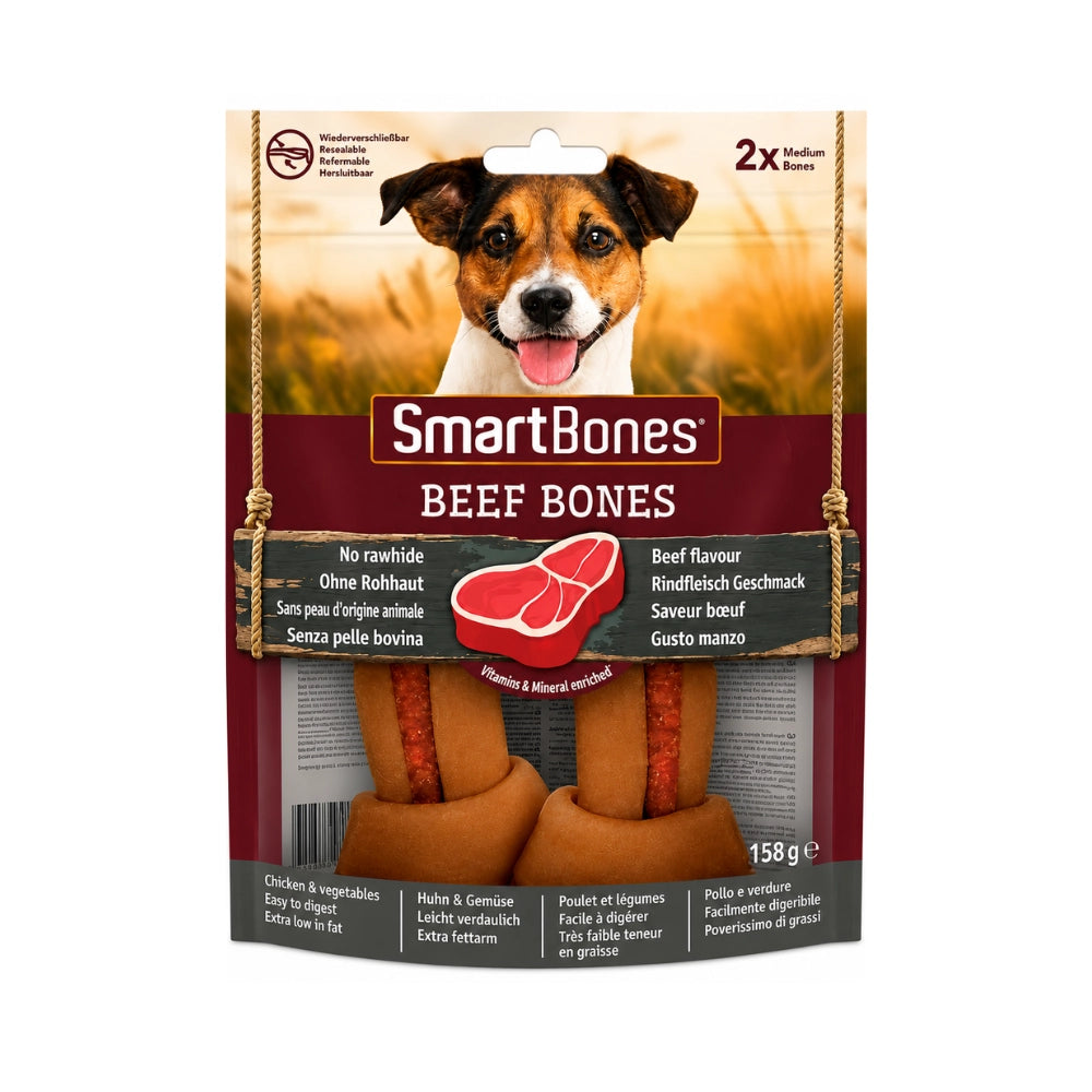 Smart Bones Beef Bones Biftekli Köpek Ödül, 2 li Paket, 158g