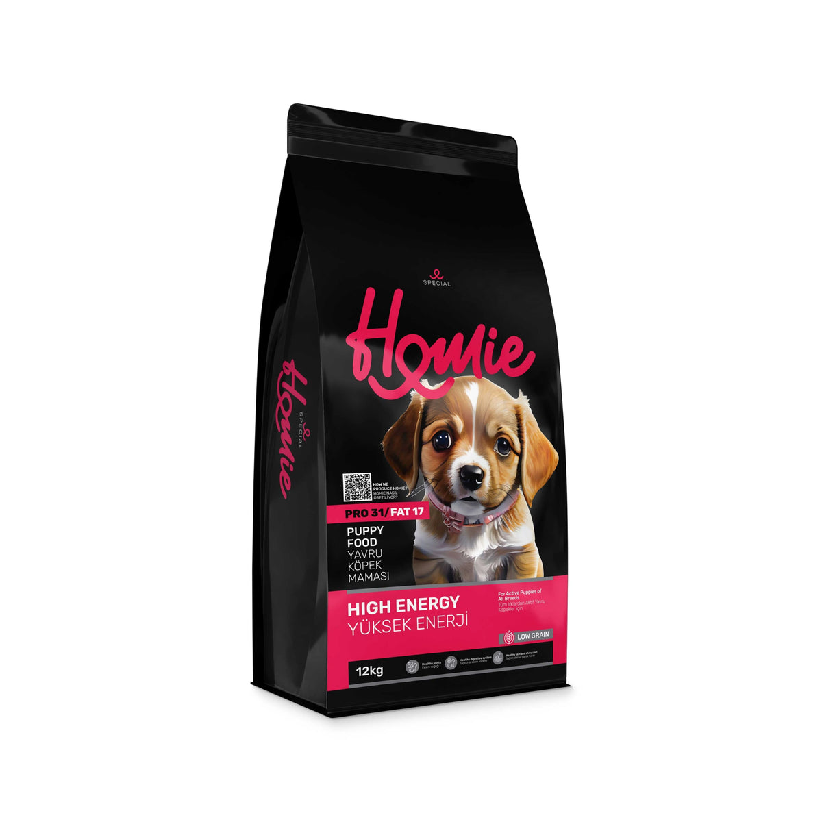 Homie Special High Energy Tavuklu Az Tahıllı Yavru Köpek Maması