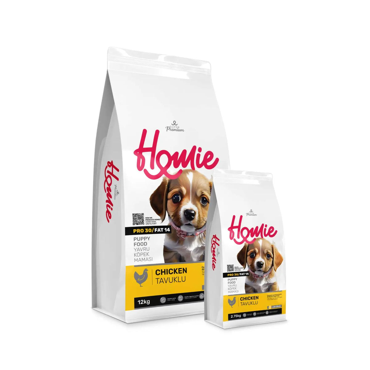 Homie Super Premium Tavuklu Az Tahıllı Yavru Köpek Maması