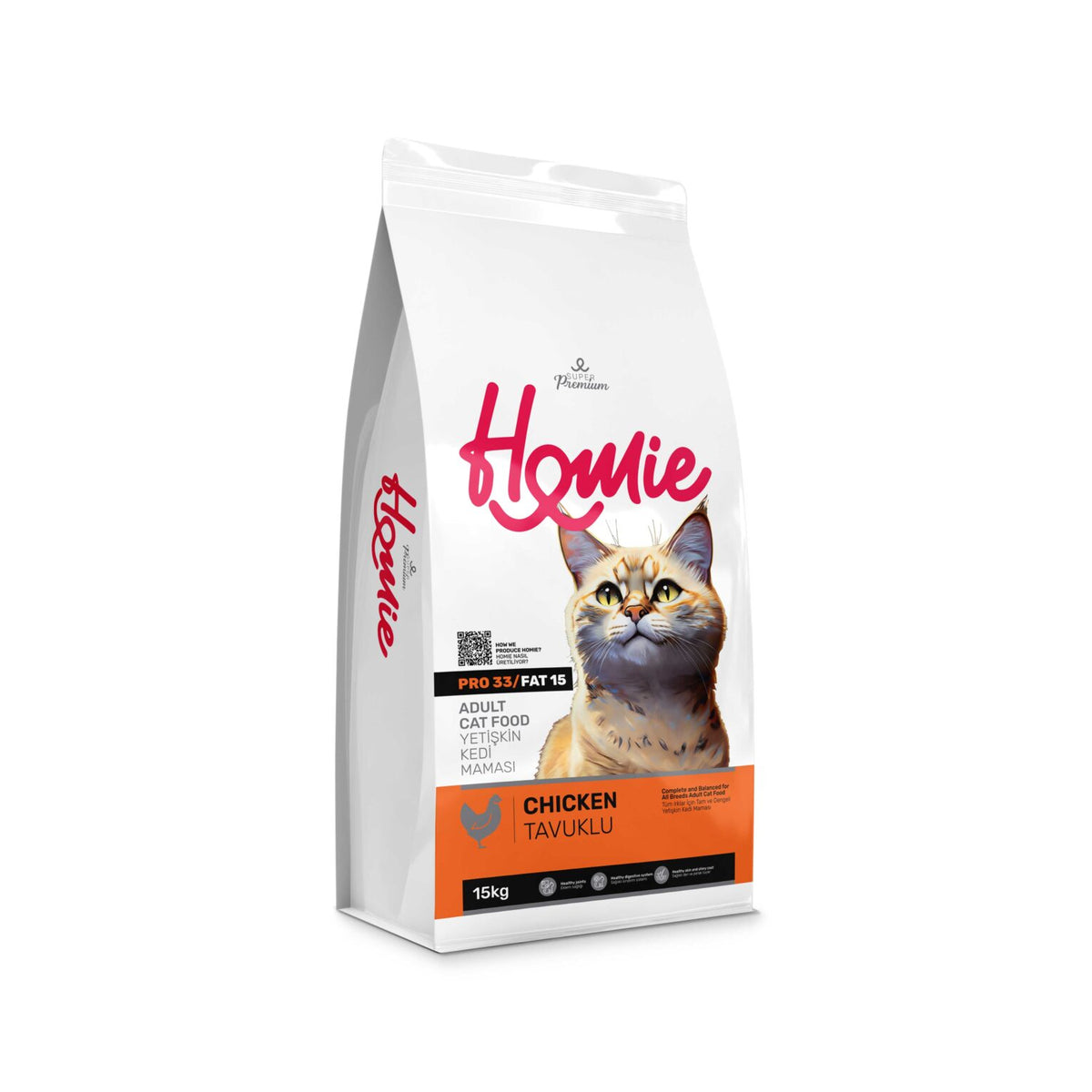 Homie Super Premium Tavuklu Yetişkin Kedi Maması