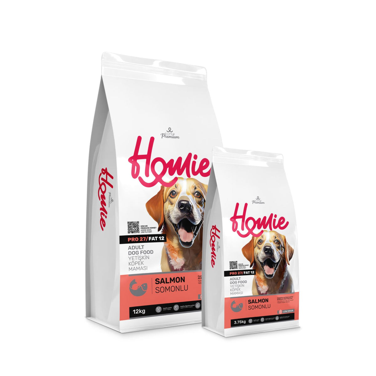 Homie Super Premium Somonlu Az Tahıllı Yetişkin Köpek Maması